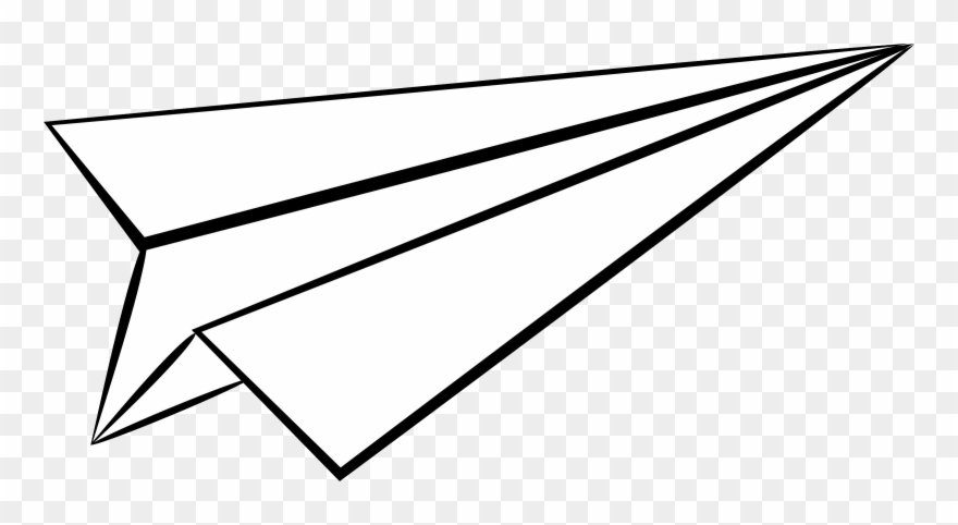 880x482 paper airplane clipart - Paper Airplane Drawing