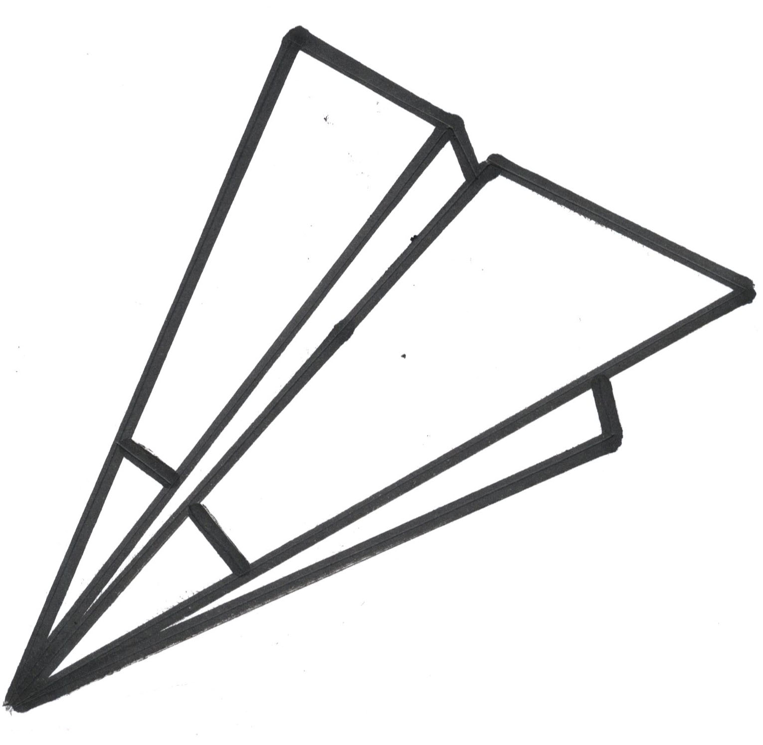 1530x1495 paper airplane clipart - Paper Airplane Drawing