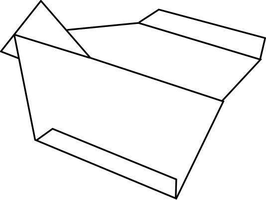 534x401 paper airplane glider steps - Paper Airplane Drawing Tumblr