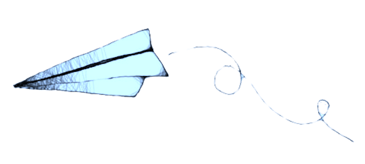 720x324 Tumblr Plane Wallpaper - Paper Airplane Drawing Tumblr