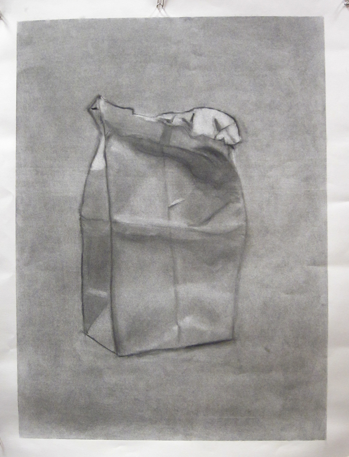 1200x1569 Drawing - Paper Bag Drawing