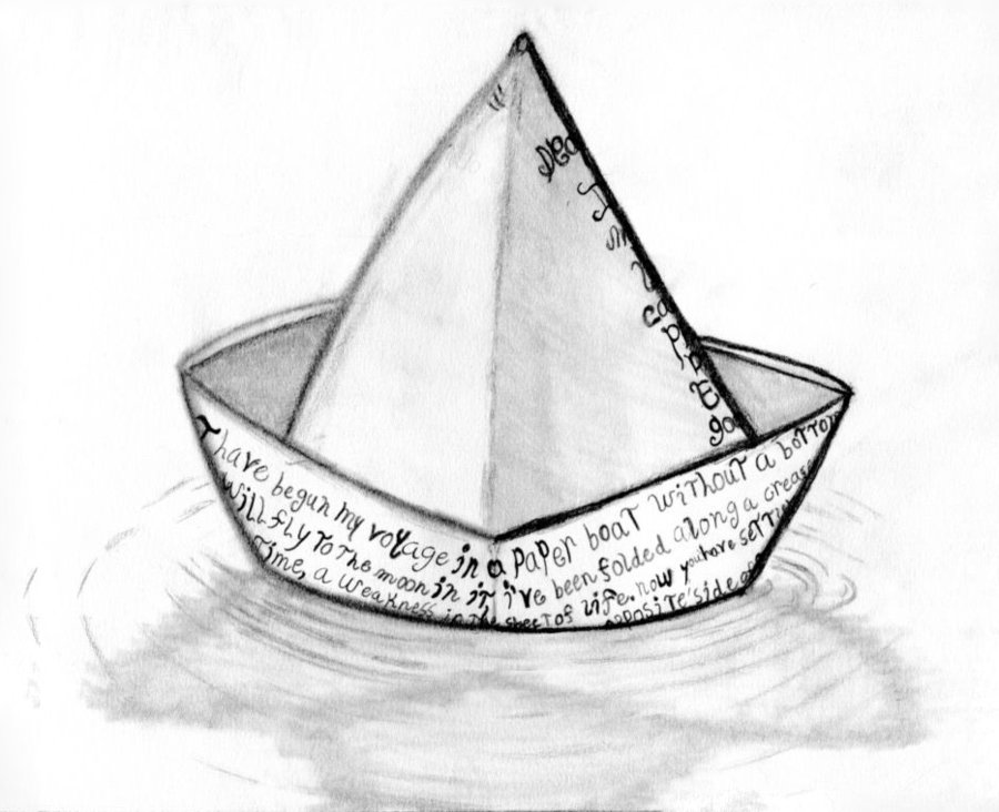 900x732 Paper Boats Simply Perfect - Paper Boat Drawing