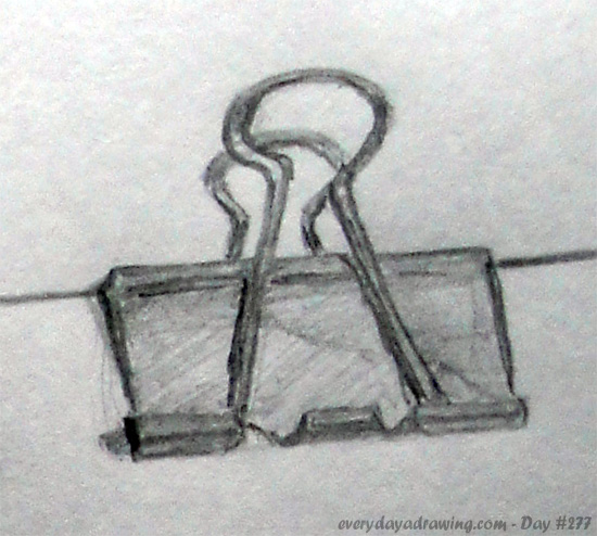 550x494 Pencil Every Day A Drawing - Paper Clip Drawing