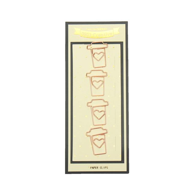 640x640 Rose Gold Paper Clip Set Kawaii Pen Shop - Paper Clip Drawing