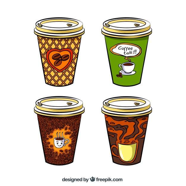 626x626 hand drawn paper coffee cup collection stock images - Paper Coffee Cup Drawing