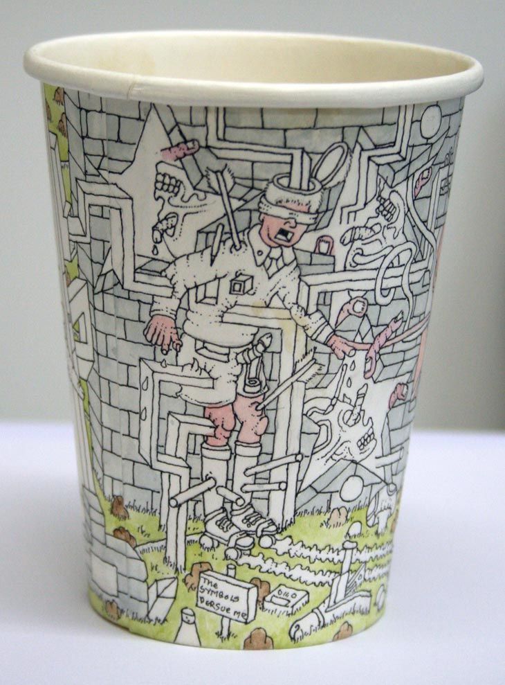 730x989 paul westcombe high school art coffee cup art, coffee cup - Paper Coffee Cup Drawing