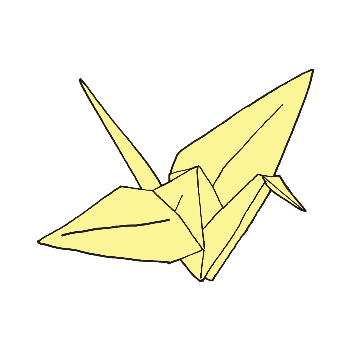 Paper Crane Drawing at Explore collection of Paper