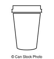 180x195 black coffee paper cup covered with hand drawing quote - Paper Cup Drawing