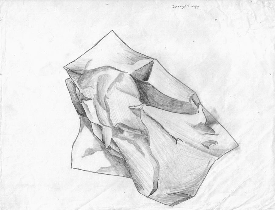 900x687 Paper Wad Drawing - Paper Drawing
