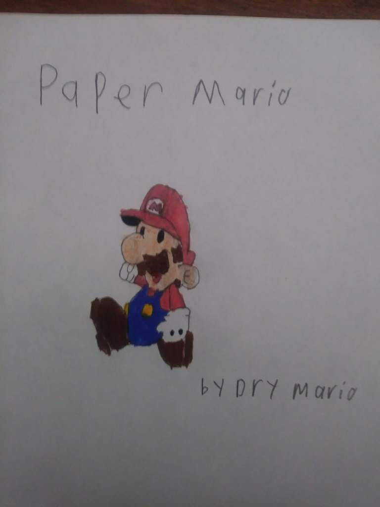 768x1024 paper mario drawing mario amino - Paper Mario Drawing