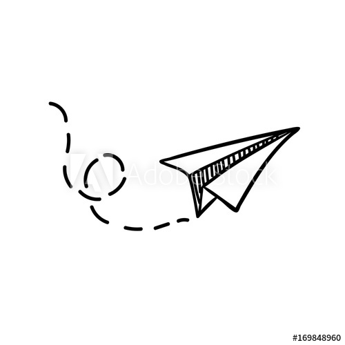 Paper Plane Drawing