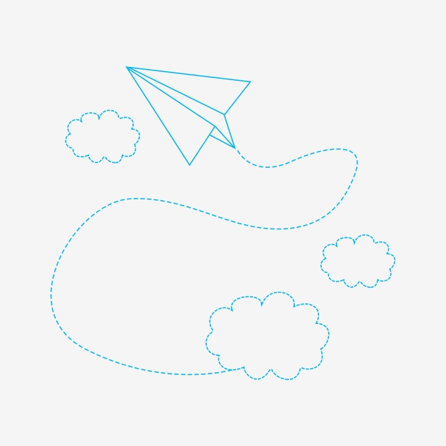640x640 aircraft paper plane cartoon airplane origami, hand drawn airplane - Paper Plane Drawing