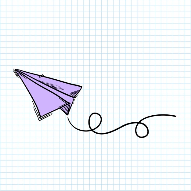 626x626 paper plane vectors, photos and free download - Paper Plane Drawing