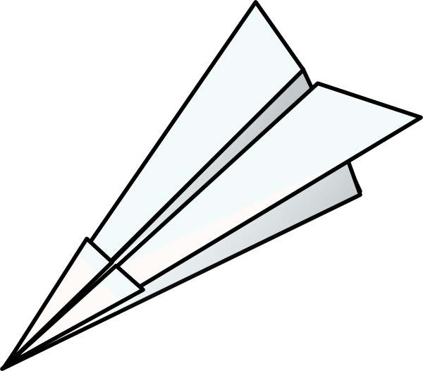 600x526 toy paper plane clip art free vector in open office drawing - Paper Plane Drawing