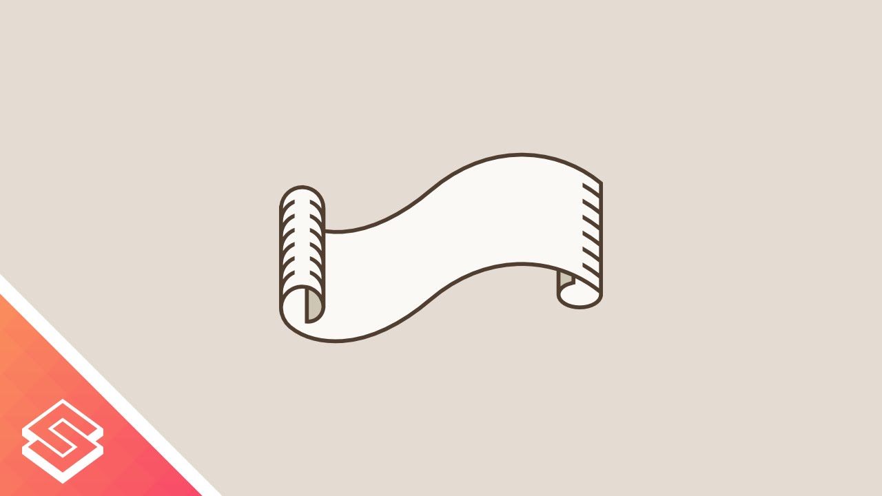 1280x720 inkscape tutorial paper scroll - Paper Scroll Drawing