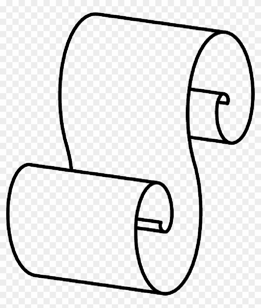 840x992 scroll, paper, open, design, cartoon, banner - Paper Scroll Drawing