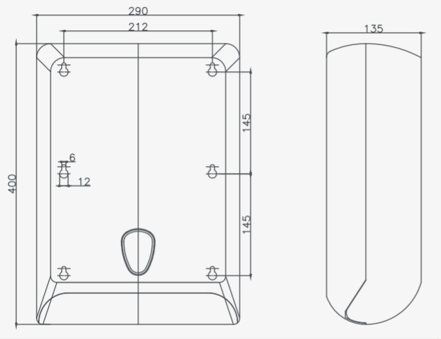 638x490 designer blue paper towel dispenser - Paper Towel Drawing