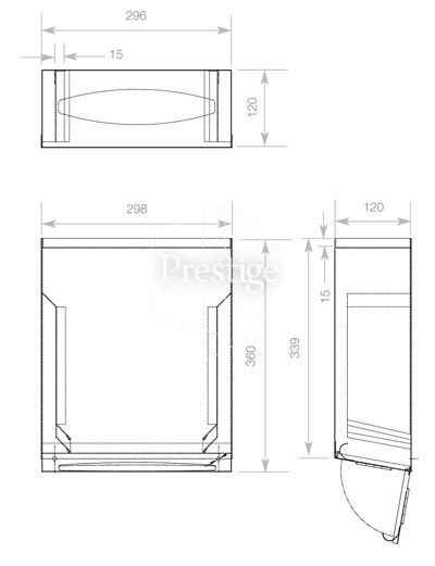 400x521 prestige behind mirror paper towel dispenser cad drawing - Paper Towel Drawing