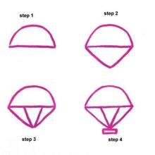 220x220 how to draw how to draw a parachute - Parachute Drawing