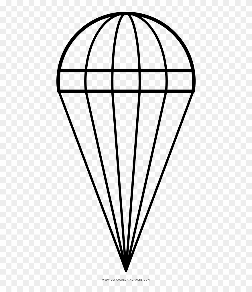 880x1021 parachute coloring page - Parachute Drawing