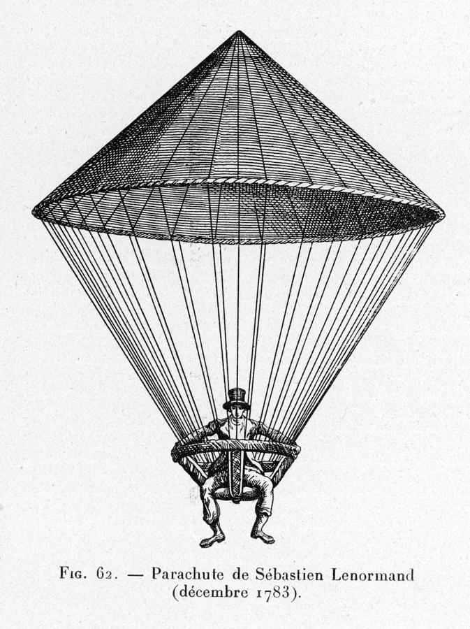 673x900 parachute successfully demonstrated drawing - Parachute Drawing