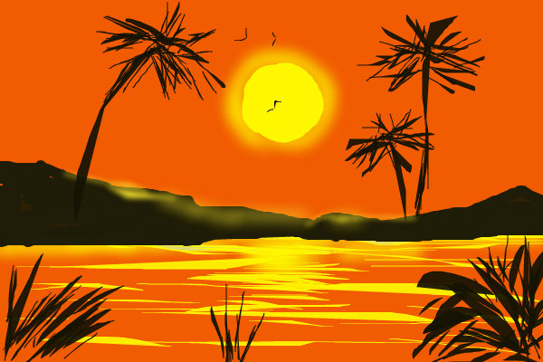 600x400 paradise a landscape speedpaint drawing - Paradise Drawing