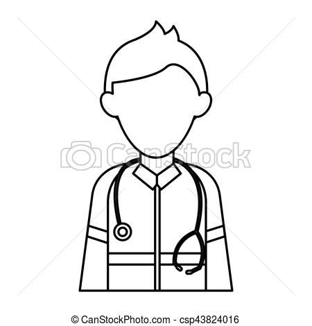 450x470 paramedic character uniform stethoscope kit first aid emergency - Paramedic Drawing