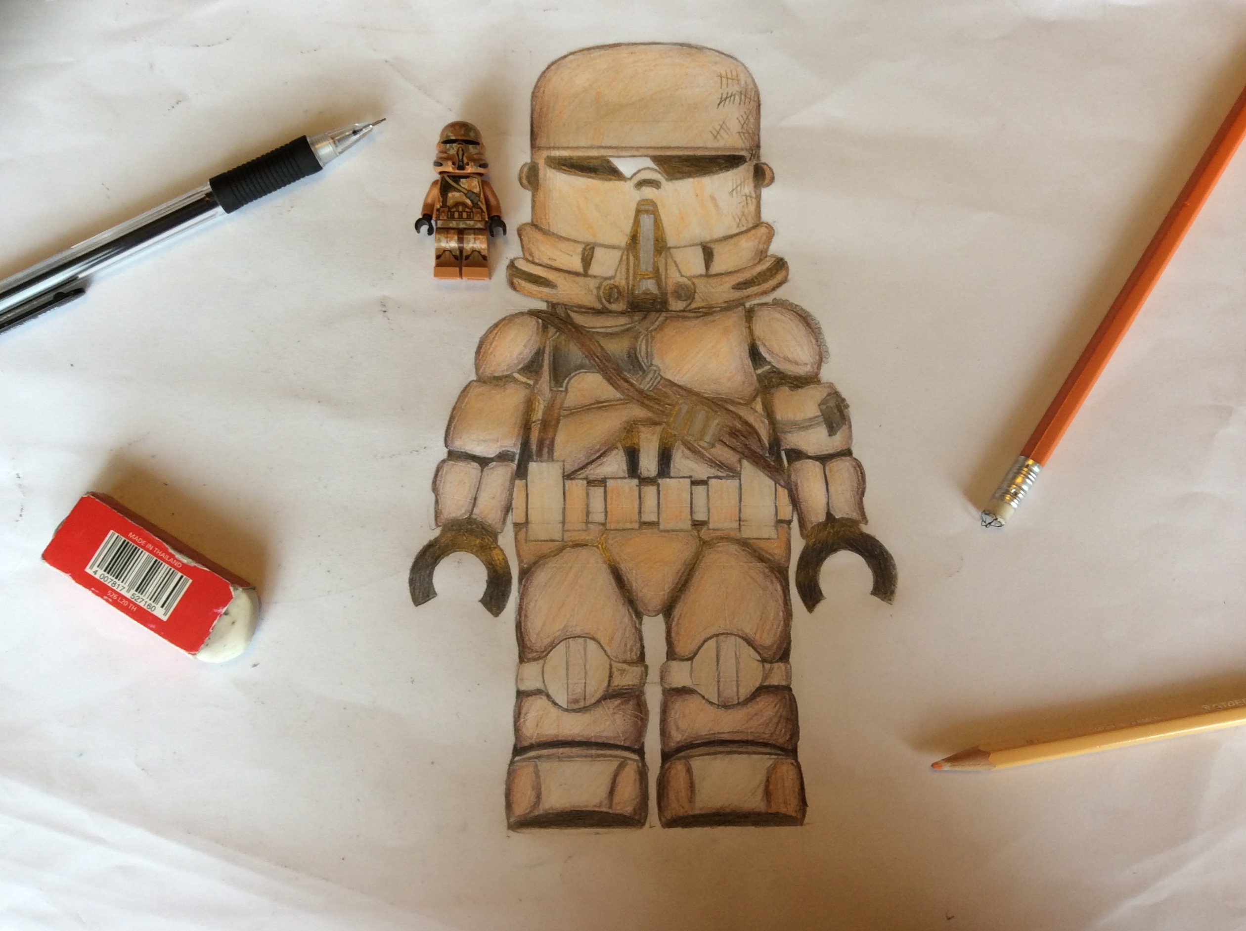 2520x1882 Lego Geonosis Paratrooper Drawing - Paratrooper Drawing