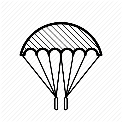 512x512 Skydiving Drawing Huge Freebie! Download For Powerpoint - Paratrooper Drawing