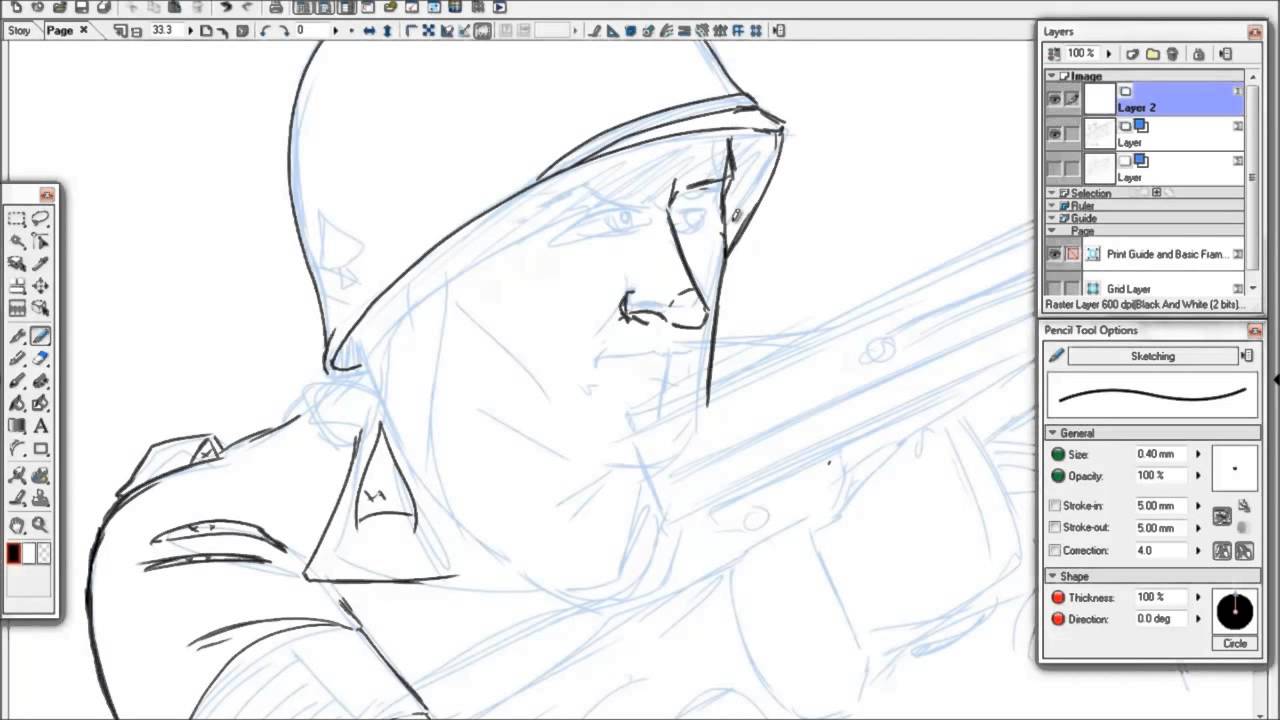 1280x720 time lapse drawing tutorial wwii paratrooper part - Paratrooper Drawing