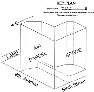 362x355 drawing in title of air space parcel - Parcel Drawing