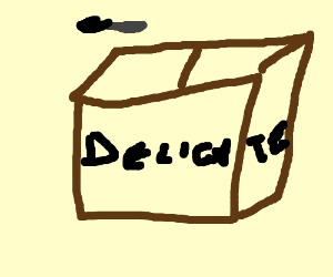 300x250 opening a delicate parcel drawing - Parcel Drawing