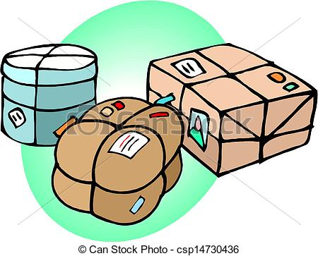 450x363 parcel boxes vector - Parcel Drawing