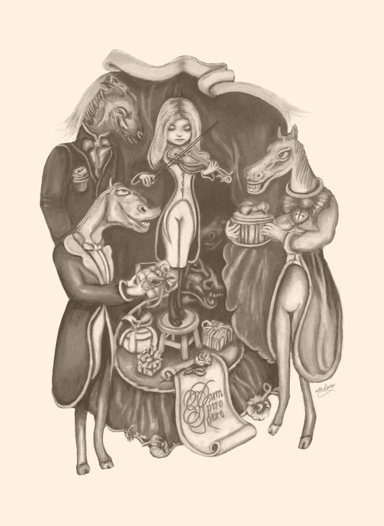 770x1055 pass the parcel drawing - Parcel Drawing