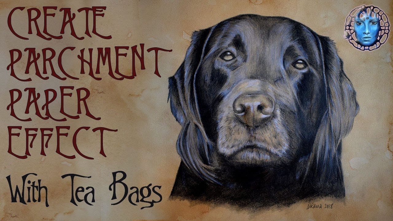 1280x720 pencil drawing create parchment paper effect with tea bags - Parchment Paper Drawing