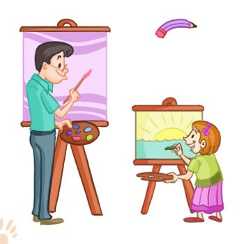 350x350 How To Teach Your Child To Draw In Easy Steps Easy Drawing Guides - Parent And Child Drawing