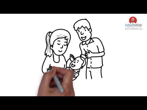 480x360 how to drawing a baby and parents - Parents Drawing
