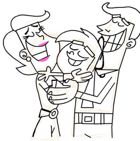 450x454 parents drawing drawing skill - Parents Drawing