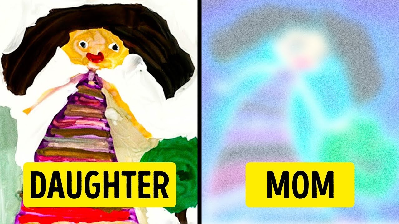 1280x720 parents turned their kids' drawing into artworks - Parents Drawing