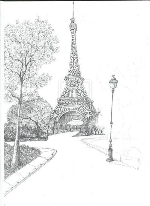 500x688 images about paris on we heart it see more about paris - Paris Drawing Tumblr