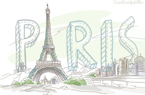 500x328 Sketches Via Tumblr Discovered - Paris Drawing Tumblr