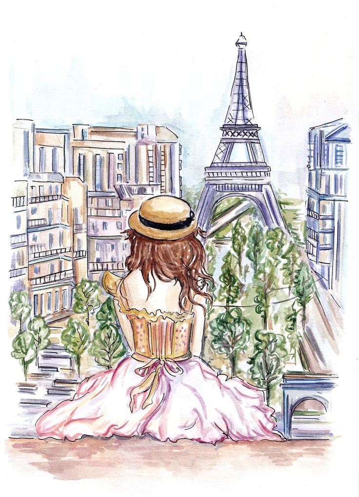 736x1018 drawn wallpaper paris - Paris Drawing Wallpaper
