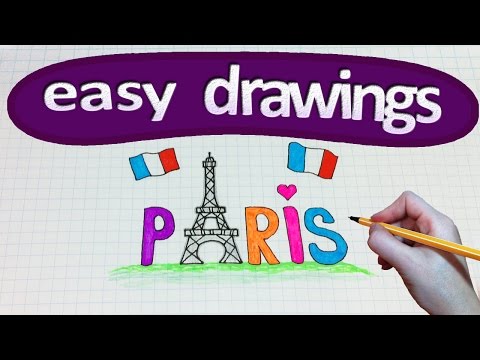 480x360 Easy Drawings - Paris Eiffel Tower Drawing Easy