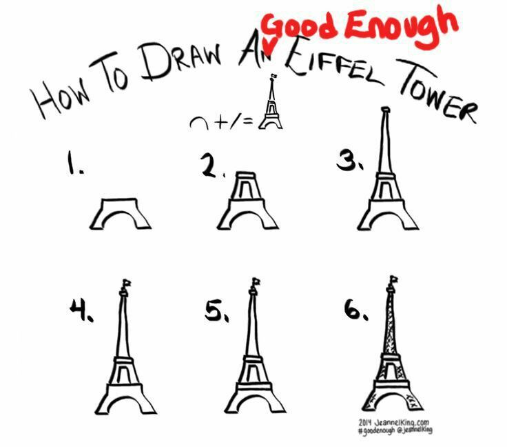 736x648 Draw The Eiffel Tower Step - Paris Eiffel Tower Drawing Easy