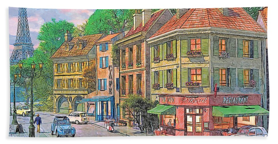 Paris Street Drawing at PaintingValley.com | Explore collection of ...