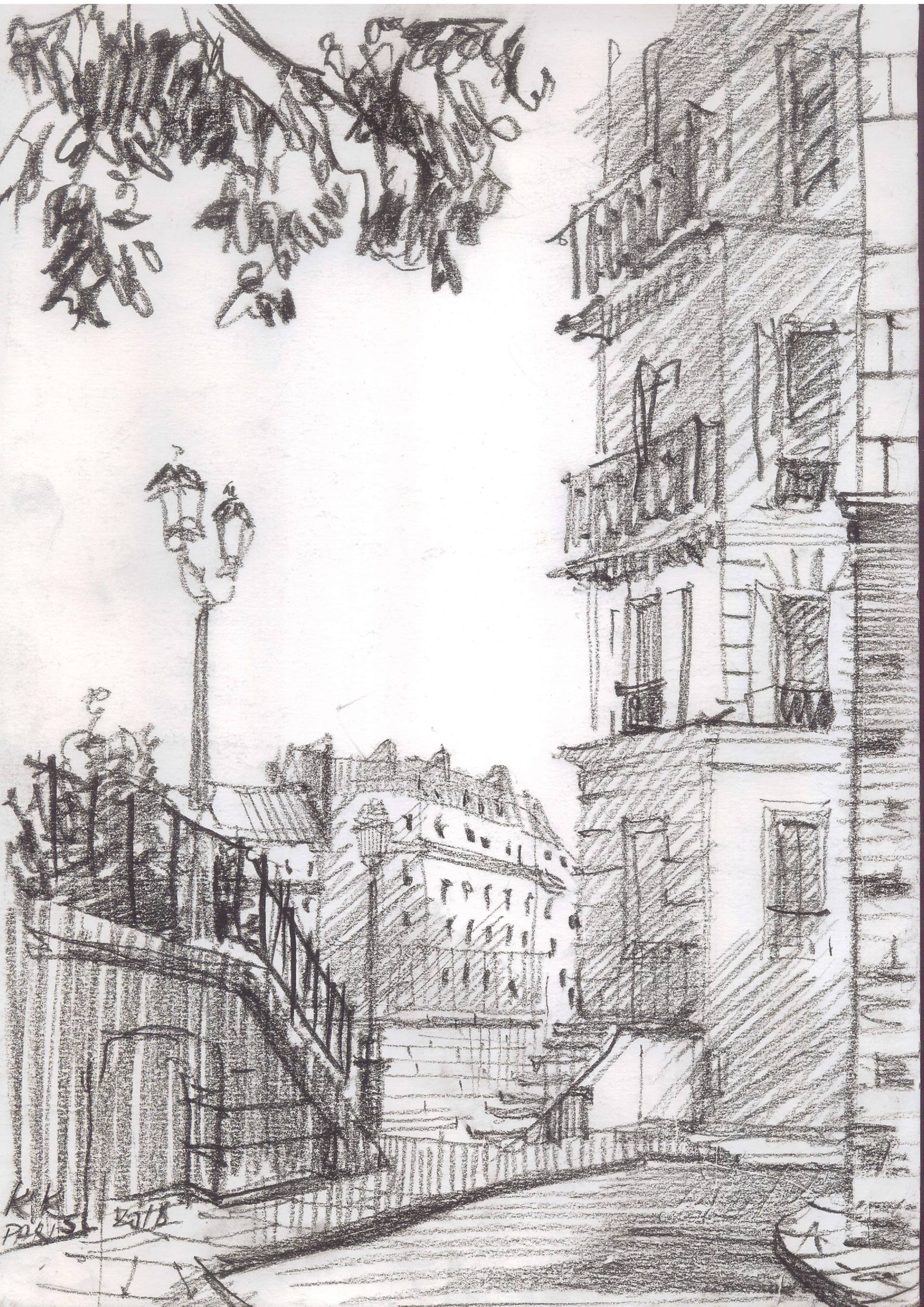 1920x2716 saatchi art paris street - Paris Street Drawing