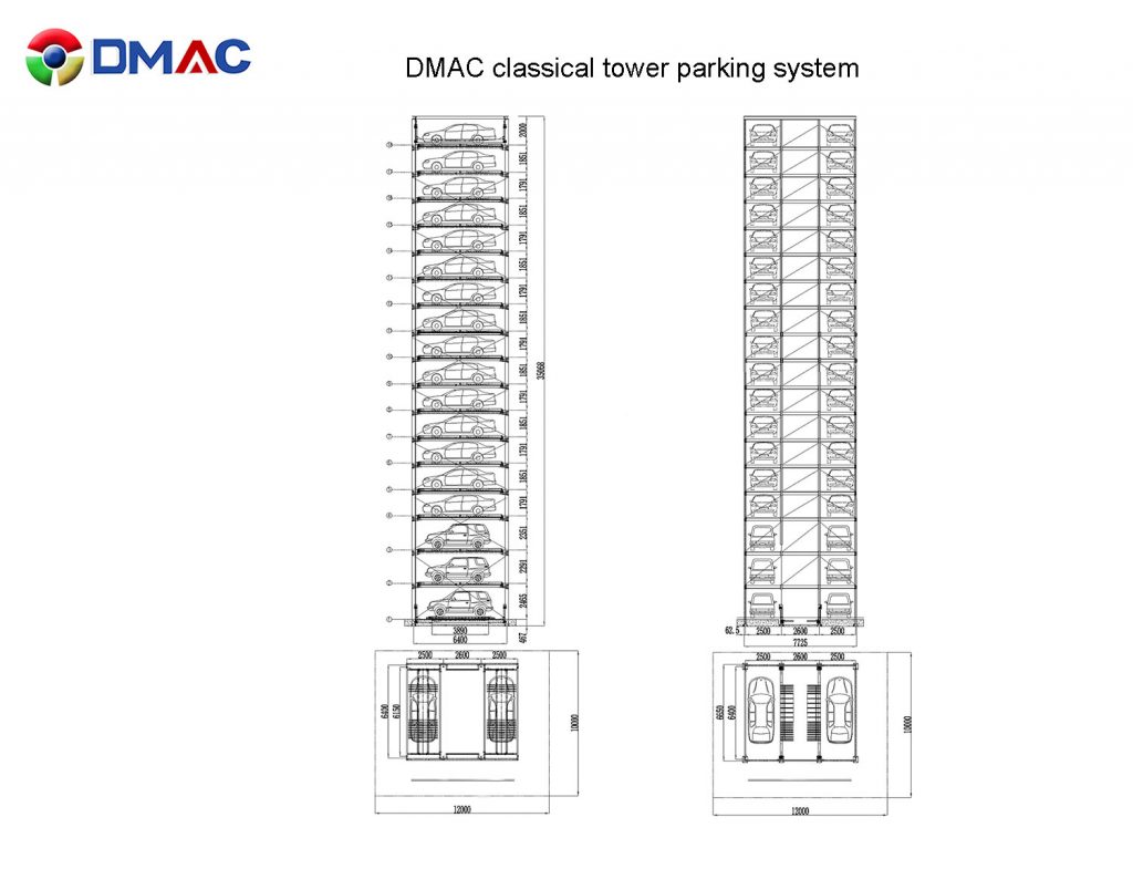 1024x785 Dmac Amazing! This Tower Parking System Can Create Times - Parking Drawing