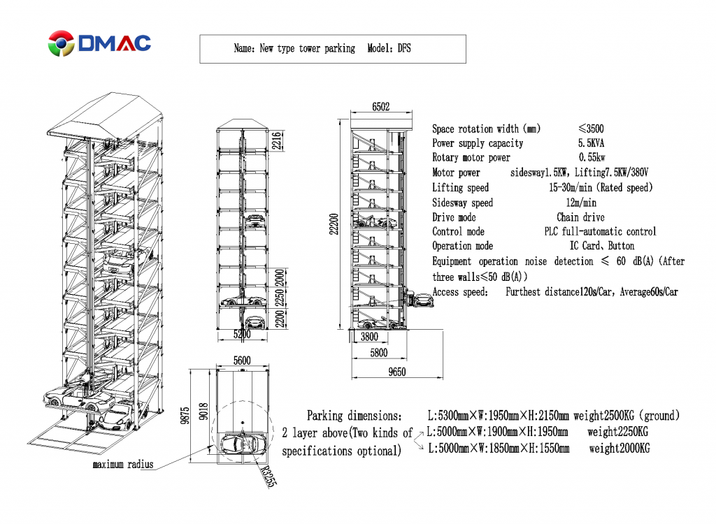 1024x750 Dmac Amazing! This Tower Parking System Can Create Times - Parking Drawing