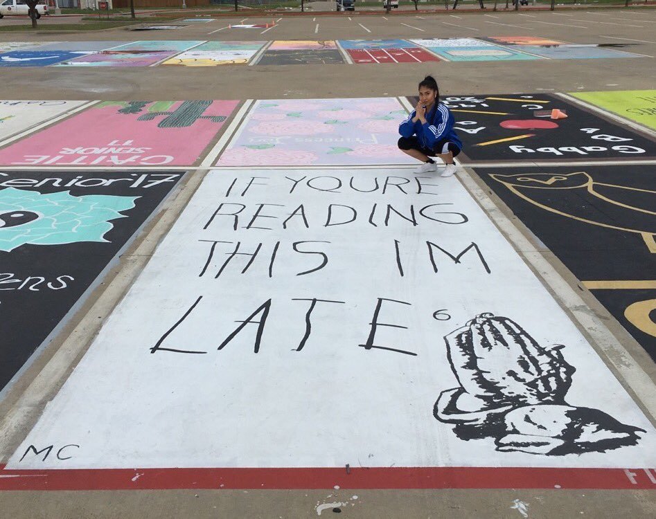 947x750 High School Seniors Are Having A Lot Of Fun With Their Parking - Parking Space Drawing