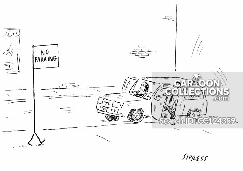 800x563 Parking Space Cartoons And Comics - Parking Space Drawing